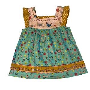 HTF Matilda Jane chickens tunic top size 4